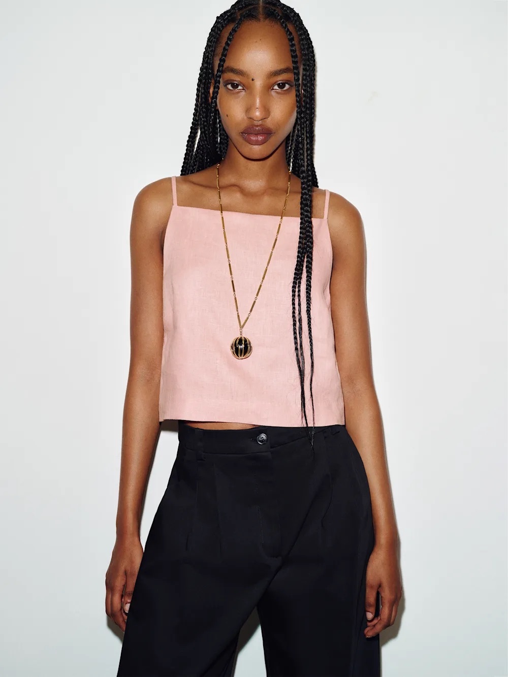 Reformation Kerri Linen Top in Lotus - Size M
